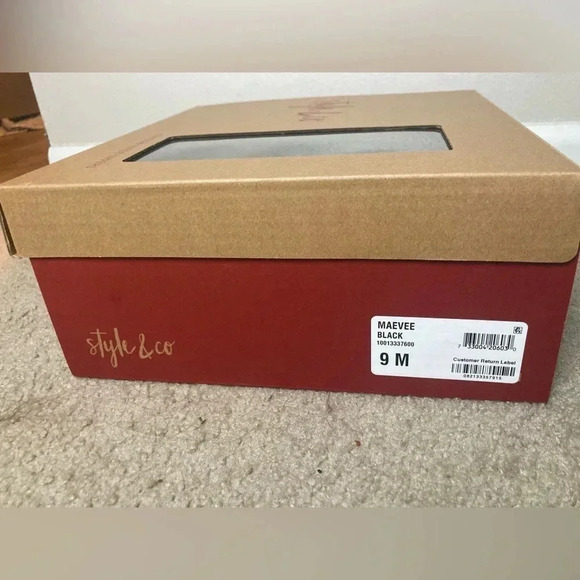 NIB Style & Co Maevee Winter Booties Created for Macy’s Black Size 9 Boots - Picture 10 of 10